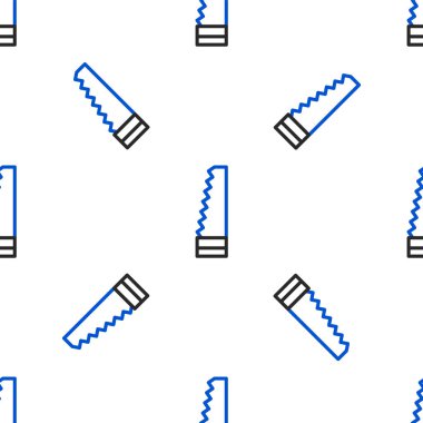 Line Garden beyaz arka planda izole edilmiş bir ikon gördü. Renkli taslak konsepti. Vektör.