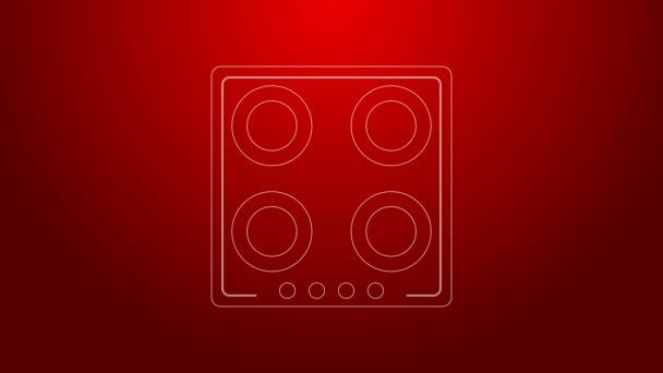 Green line Gas stove icon isolated on red background. Cooktop sign. Hob with four circle burners. 4K Video motion graphic animation — Stock Video © vectoroksana #429171562 Green line Gas stove icon isolated on red background. Cooktop sign. Hob with four circle burners. 4K Video motion graphic animation — Stock Video © vectoroksana #429171562
