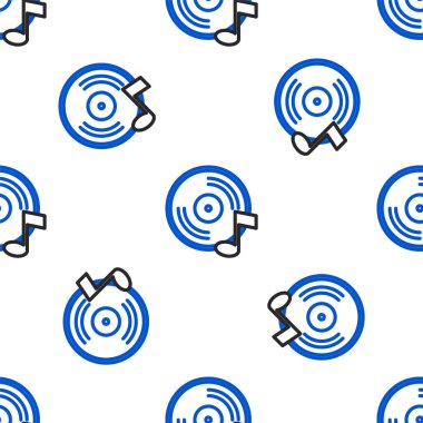 Çizgi Vinil disk simgesi beyaz arkaplanda izole edilmiş. Renkli taslak konsepti. Vektör.