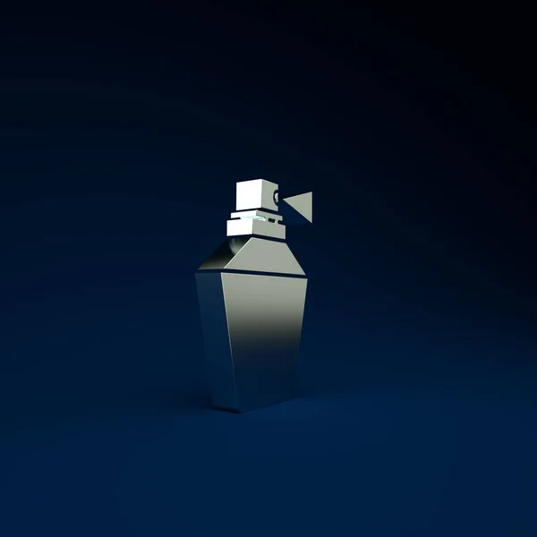 Icona Silver Perfume Isolata Sfondo Blu Marzo Giornata Internazionale Della — Foto Stock