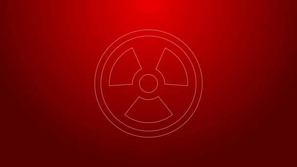 red radioactive logo