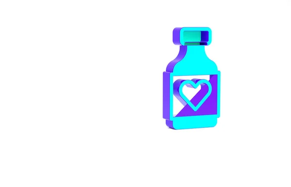 Tyrkysová Vitamínový Komplex Pilulky Kapsle Ikony Izolované Bílém Pozadí Zdravý — Stock fotografie