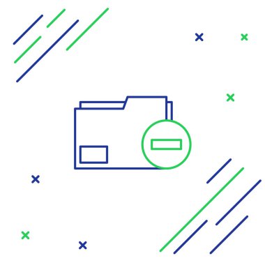 Eksi simgeye sahip satır belgesi beyaz arkaplanda izole edildi. Belgeyi temizle. Dosya belgesini sil. Bilgi dosyasını sil. Renkli taslak konsepti. Vektör.