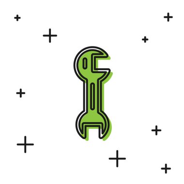 Beyaz arkaplanda siyah anahtarlı simge izole edildi. Vektör.