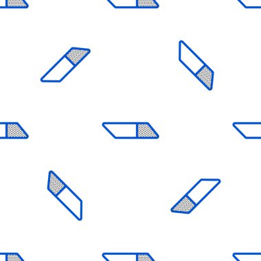 Çizgi Silici veya kauçuk simgesi beyaz arkaplanda izole edilmiş kusursuz desen. Renkli taslak konsepti. Vektör.