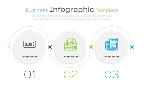 Set Line Zero Cost Stocks Market Growth Graphs Business Finance — Stock Vector