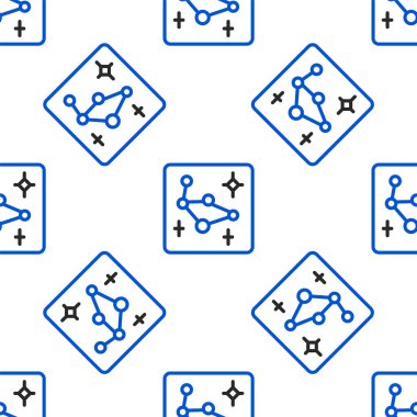 Çizgi Büyük Ayı takımyıldızı simgesi beyaz arkaplanda izole edilmiş pürüzsüz desen. Renkli taslak konsepti. Vektör.