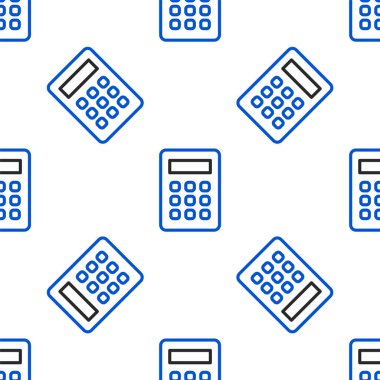 Satır Hesaplayıcı simgesi beyaz arkaplanda izole edilmiş kusursuz desen. Muhasebe sembolü. İş hesaplamaları matematik eğitimi ve finans. Renkli taslak konsepti. Vektör.