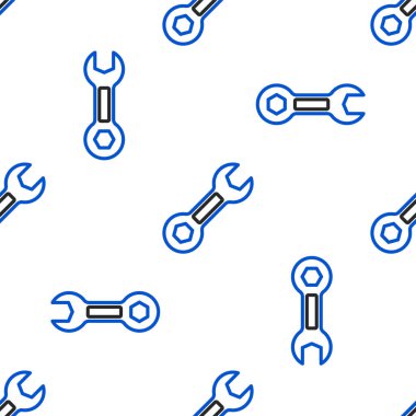 Çizgi Anahtarı simgesi beyaz arkaplanda izole edilmiş pürüzsüz desen. Renkli taslak konsepti. Vektör.