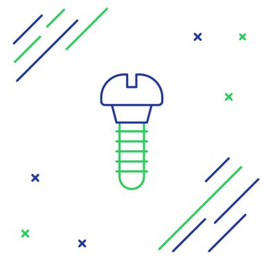 Metalik çizgi simgesi beyaz arkaplanda izole edildi. Renkli taslak konsepti. Vektör.