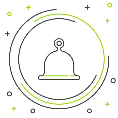 Hat Sauna şapka simgesi beyaz arkaplanda izole edildi. Renkli taslak konsepti. Vektör.