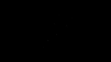 Beyaz Saray 'ın el yazısı simgesi siyah arka planda izole edildi. Sigorta konsepti. Güvenlik, güvenlik, koruma, konsept koruma. 4K Video hareketli grafik canlandırması