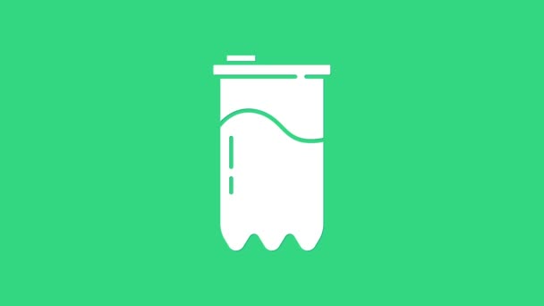 Ikona filtrační kazety White Water izolovaná na zeleném pozadí. Grafická animace pohybu videa 4K — Stock video