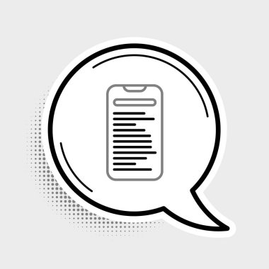 Çizgi Bilgisayar arayüzü simgesi gri arkaplanda izole edildi. Uygulama programlama arayüzü API teknolojisi. Yazılım entegrasyonu Renkli taslak konsepti. Vektör.