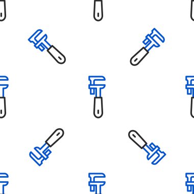 Hat Borusu ayarlanabilir anahtar simgesi beyaz arkaplanda izole edilmiş pürüzsüz desen. Renkli taslak konsepti. Vektör.