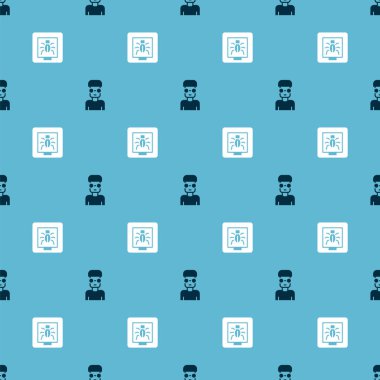 İnek ve Böcekleri kusursuz bir çerçeveye oturtun. Vektör.