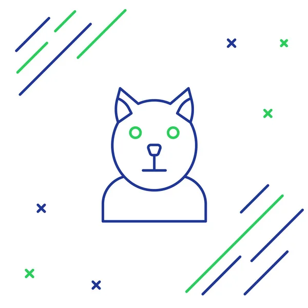 Icono Line Cat Aislado Sobre Fondo Blanco Símbolo Animal Concepto — Vector de stock