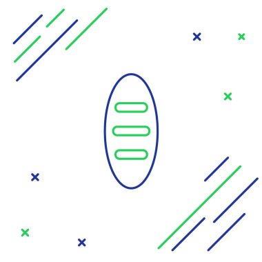 Ekmek çubuğu simgesi beyaz arkaplanda izole edildi. Renkli taslak konsepti. Vektör.