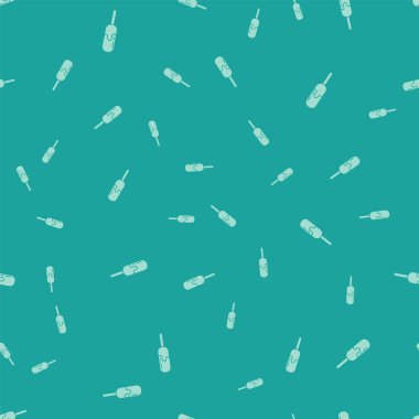 Yeşil dondurma ikonu yeşil arka planda izole edilmiş pürüzsüz desen. Güzel sembol. Vektör.