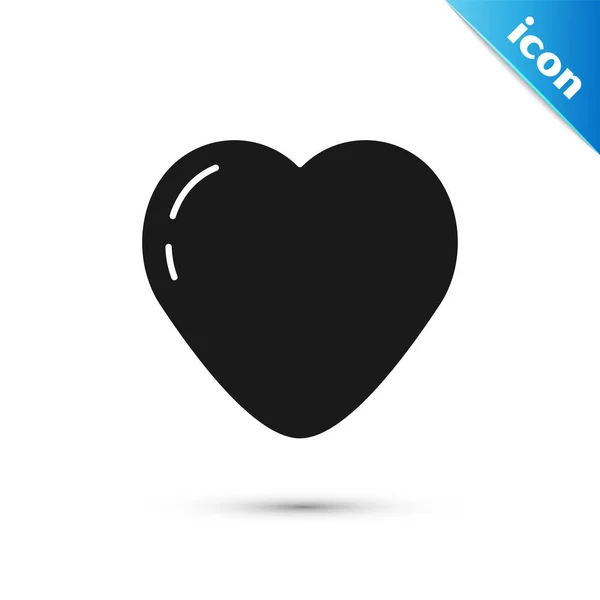 Graues Herz Symbol Isoliert Auf Weißem Hintergrund Romantische Symbole Verbinden — Stockvektor