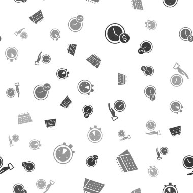 Set Zamanı para, takvim, saat ve Kronometre 'dir. Vektör.