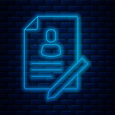 Duvarda izole edilmiş kalkan simgesiyle parlayan neon hattı belgesi. Sigorta konsepti. Güvenlik, güvenlik, koruma, konsept koruma. Vektör.