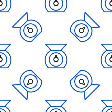 Çizgi Ölçekleme simgesi beyaz arkaplanda izole edilmiş pürüzsüz desen. Ağırlık ölçüm aletleri. Renkli taslak konsepti. Vektör.