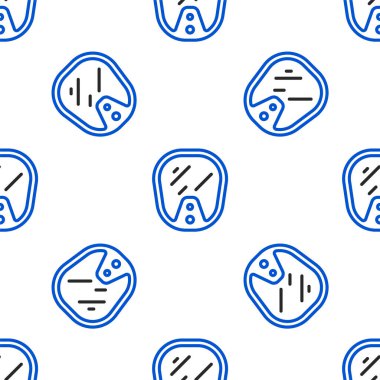 Çizgi Dalış Maskesi simgesi beyaz arkaplanda izole edilmiş kusursuz desen. Olağanüstü bir spor. Su altı ekipmanları. Renkli taslak konsepti. Vektör.