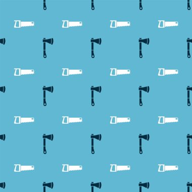 Tahta baltayı ve El testeresini kusursuz bir şekilde hazırlayın. Vektör.