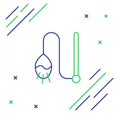 Çizgi kedisi oyuncağı simgesi beyaz arkaplanda izole edildi. Renkli taslak konsepti. Vektör.