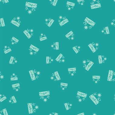 Yeşil Kuraklık simgesi yeşil arka planda kusursuz desen izole etti. Vektör.