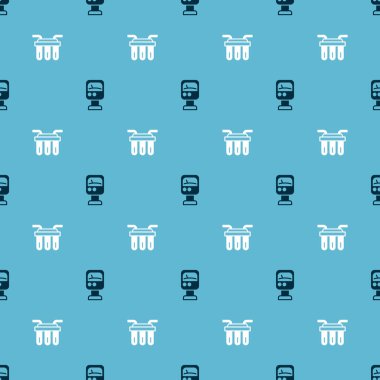 Su sayacını ve su filtresini kusursuz desene ayarlayın. Vektör.