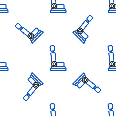 Line Car koltuk ikonu beyaz arka planda izole edilmiş kusursuz desen. Araba koltuğu. Renkli taslak konsepti. Vektör.