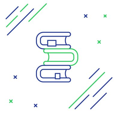 Satır Defteri simgesi beyaz arkaplanda izole edildi. Renkli taslak konsepti. Vektör.