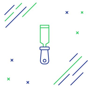 Rasp metal dosya simgesi beyaz arkaplanda izole edildi. Ahşap ve metalle çalışmak için Rasp. Tezgah ve atölye için alet. Renkli taslak konsepti. Vektör.