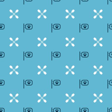 Pet tımarlama ve pamuklu çubukları kulaklar için kusursuz desene ayarlayın. Vektör.