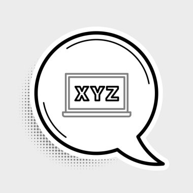 Kara tahta simgesindeki XYZ koordinat sistemi gri arkaplanda izole edildi. Grafik istatistikleri için XYZ ekseni. Renkli taslak konsepti. Vektör.