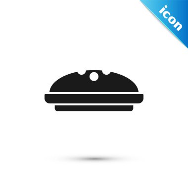 Beyaz arkaplanda izole edilmiş ev yapımı turta ikonu. Vektör.