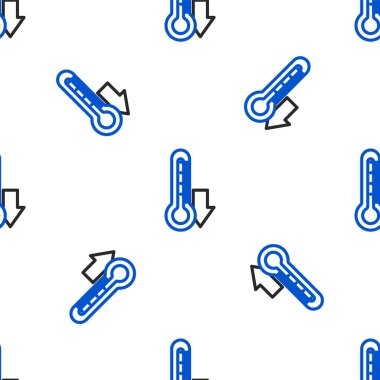 Hat termometresi simgesi beyaz arkaplanda izole edilmiş. Renkli taslak konsepti. Vektör.