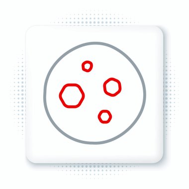 Beyaz arka planda izole edilmiş çikolatalı kurabiye ya da bisküvi. Renkli taslak konsepti. Vektör.