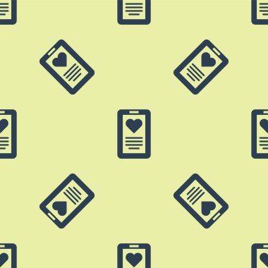 Klinik kayıt simgesine sahip mavi tıbbi pano sarı arka planda izole edilmiş pürüzsüz desen. Reçete, tıbbi kontrol işaretleri raporu. Vektör.