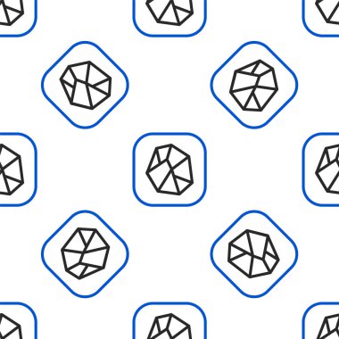 Hat Tuzu Taşı simgesi beyaz arkaplanda izole edilmiş pürüzsüz desen. Renkli taslak konsepti. Vektör.