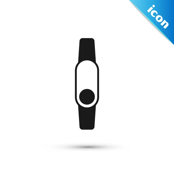 Γκρι Εικονίδιο Smartwatch Απομονωμένο Λευκό Φόντο Fitness App Έννοια Διάνυσμα — Διανυσματικό Αρχείο