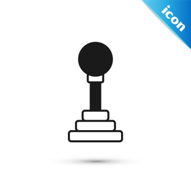 Gri Vites Şekil Değiştiren simgesi beyaz arkaplanda izole edildi. Elle iletim simgesi. Vektör.