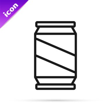 Siyah çizgi bira beyaz arkaplanda izole edilebilir. Vektör.