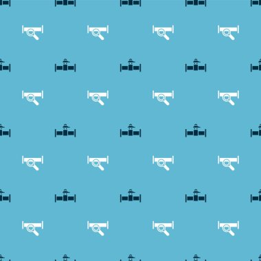 Endüstri borusunu, vanayı ve metali pürüzsüz desene ayarlayın. Vektör.