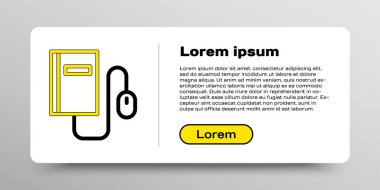 Beyaz arkaplanda fare simgesi olan Satır Elektronik kitabı. Çevrimiçi eğitim kavramı. E-kitap rozet ikonu. Renkli taslak konsepti. Vektör.