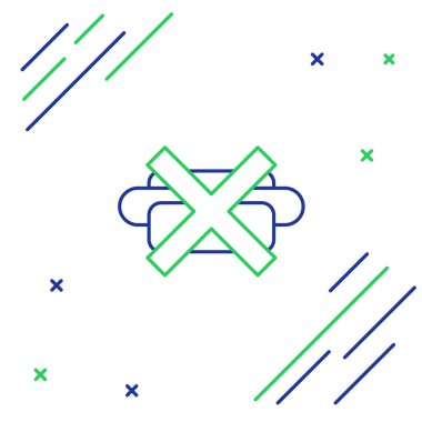 Beyaz arkaplanda abur cubur simgesi yok. Yasak sosisli sandviç. Fast food işareti yok. Renkli taslak konsepti. Vektör.