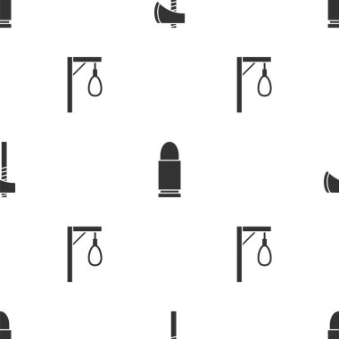 Tomahawk baltası, kurşun ve darağacını kusursuz desene ayarlayın. Vektör