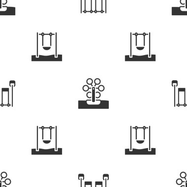 Çift salıncak, dönme dolap ve kusursuz şablona geç. Vektör